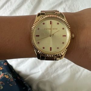Big Face Gold Michael Kors Watch